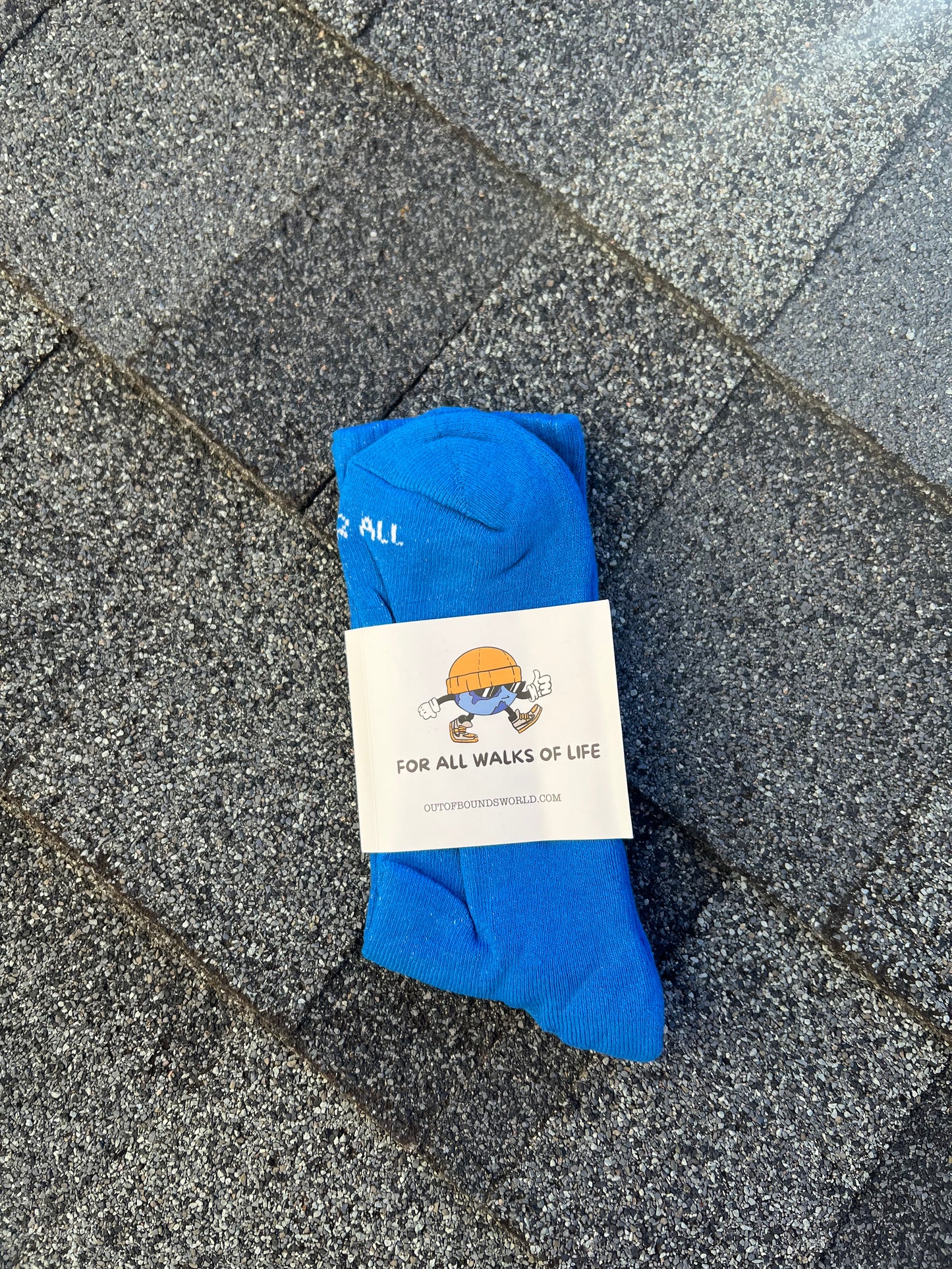 "For All Walks Of Life" Sock, Blue