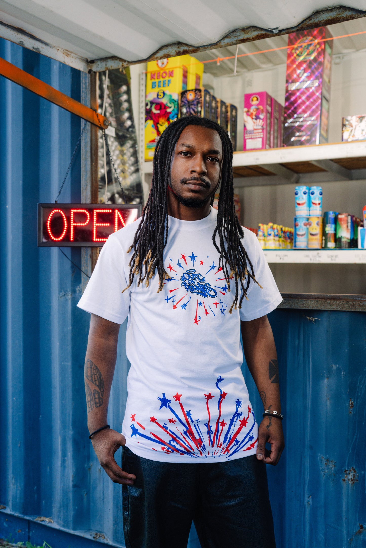 Out of Bounds "Firework Tee"